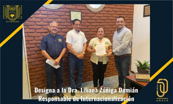 Dra. Liliana Zúñiga Damián Reponsable de Internacionalización