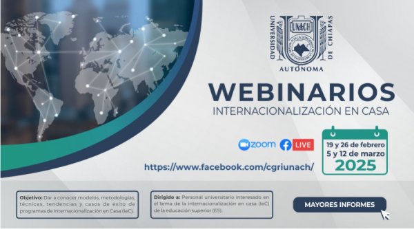 Webinarios &quot;Internacionalización en Casa&quot;