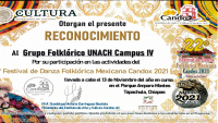Candox, Otorga Reconocimiento a Grupo Folkl&oacute;rico UNACH C-IV