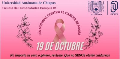 19 de Octubre, Día Mundial Contra el Cancer de MAMA