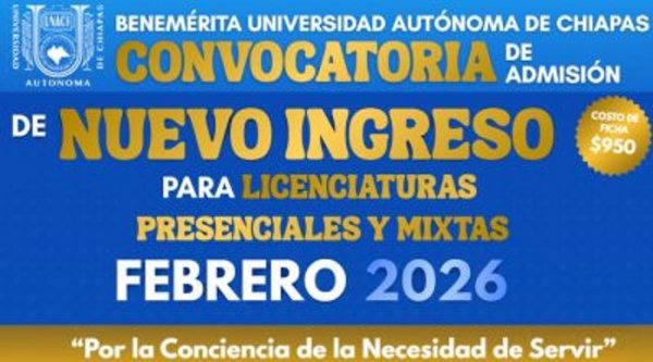 Convocatoria de Admisi&oacute;n Febrero 2026