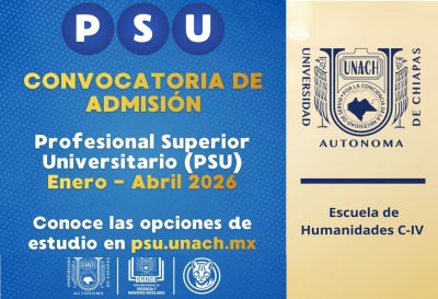Convocatoria de Admisión "Profesional Superior Universitario (PSU)"