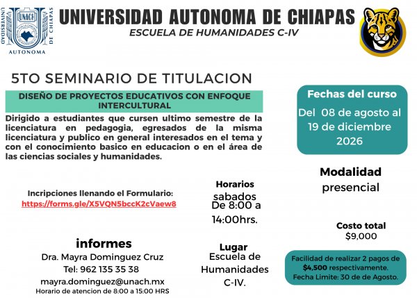 5to. Seminario de Titulaci&oacute;n