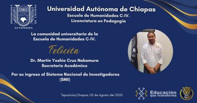 EHT Felicita al &quot;Dr. Martin Yoshio Cruz Nakamura&quot;