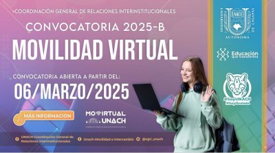 Convocatoria Movilidad Virtual 2025-B