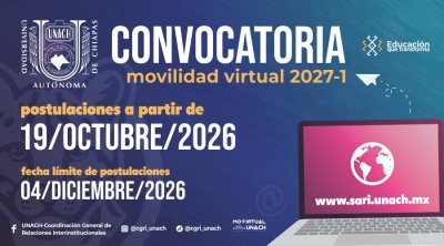 Convocatoria Movilidad Virtual 2027-1